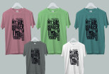 I will do creative typography and custom t-shirt design 21 - kwork.com