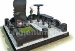 Drawing of the monument, memorial complex, made of Black granite 12 - kwork.com