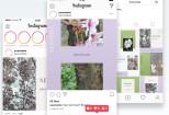 Languid Lavender Olivine - Instagram Pack - Feed+Stories Template +PSD 15 - kwork.com