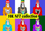 I will create character and generate up to 100 traits nft art 7 - kwork.com