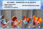 AR Cards for Instagram - Interactions between Target Tracker 7 - kwork.com