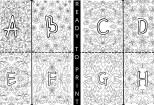 I will give you 26 Alphabetic floral coloring pages 10 - kwork.com