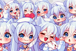 I will draw amazing chibi emotes or sub badge for twitch and discord 6 - kwork.com