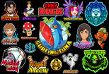 Create a custom cartoon mascot logo design or cartoon character 6 - kwork.com