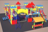 3D Playground and Object modeling 16 - kwork.com