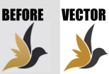I will do manual vector tracing, redraw, recreate, update logo tracing 8 - kwork.com