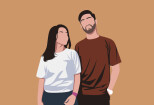 I will draw you simple portrait, couple or family portrait in my style 8 - kwork.com