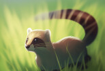 Digital illustration of an animal in anime style 10 - kwork.com