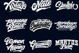 I will design typography hand-lettering script font logo 7 - kwork.com