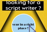 I will write a script about what ever subject you want 3 - kwork.com