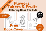 I will provide a coloring book flowers, tubers and fruits 14 - kwork.com
