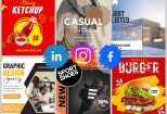 I will create 50 unique social media posts designs for whole month 10 - kwork.com