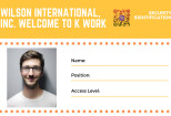 Create A Beautiful Identity Card Design For Employees In Any Company 9 - kwork.com