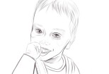 Baby digital portrait. Kid's cartoon art. Custom children portrait 10 - kwork.com