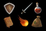 Game icons and buttons 8 - kwork.com