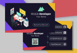 Business card for Mobile Developer - Corporate Identity Template 10 - kwork.com