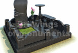 Drawing of the monument, memorial complex, made of Black granite 10 - kwork.com