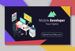 Business card for Mobile Developer - Corporate Identity Template 8 - kwork.com