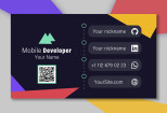 Business card for Mobile Developer - Corporate Identity Template 7 - kwork.com