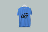 I will design custom typography, vector t shirt and merchandise 13 - kwork.com