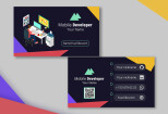 Business card for Mobile Developer - Corporate Identity Template 6 - kwork.com