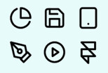 I will create unique simple and modern icon sets 7 - kwork.com