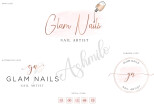 I will do watercolor eyelash, cosmetics beauty, hair, nails salon logo 11 - kwork.com