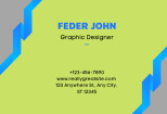 I will do the business card design in canva 9 - kwork.com