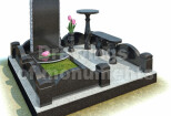 Drawing of the monument, memorial complex, made of Black granite 9 - kwork.com