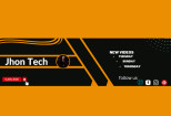 I will design professional youtube banner for you 10 - kwork.com