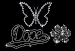 I will do gorgeous rhinestone design and glitter templates for you 9 - kwork.com