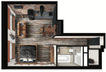 Sketch interior plan 3D 9 - kwork.com
