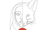 I will draw vector line art illustration within a few hours 10 - kwork.com