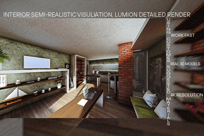 Free Vector | Realistic interior design template