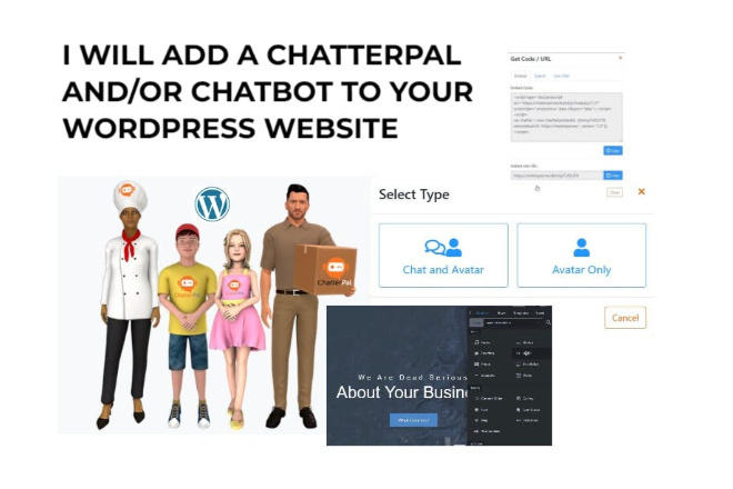 Put a talking avatar andor chatbot on your WordPress website for 140  freelancer Deon Reid Busandresser  Kwork