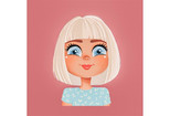 I'll make a funny avatar for social network and portrait for girls 8 - kwork.com