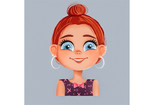 I'll make a funny avatar for social network and portrait for girls 6 - kwork.com